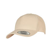 5-Panel Premium Curved Visor Snapback Cap - White - One Size